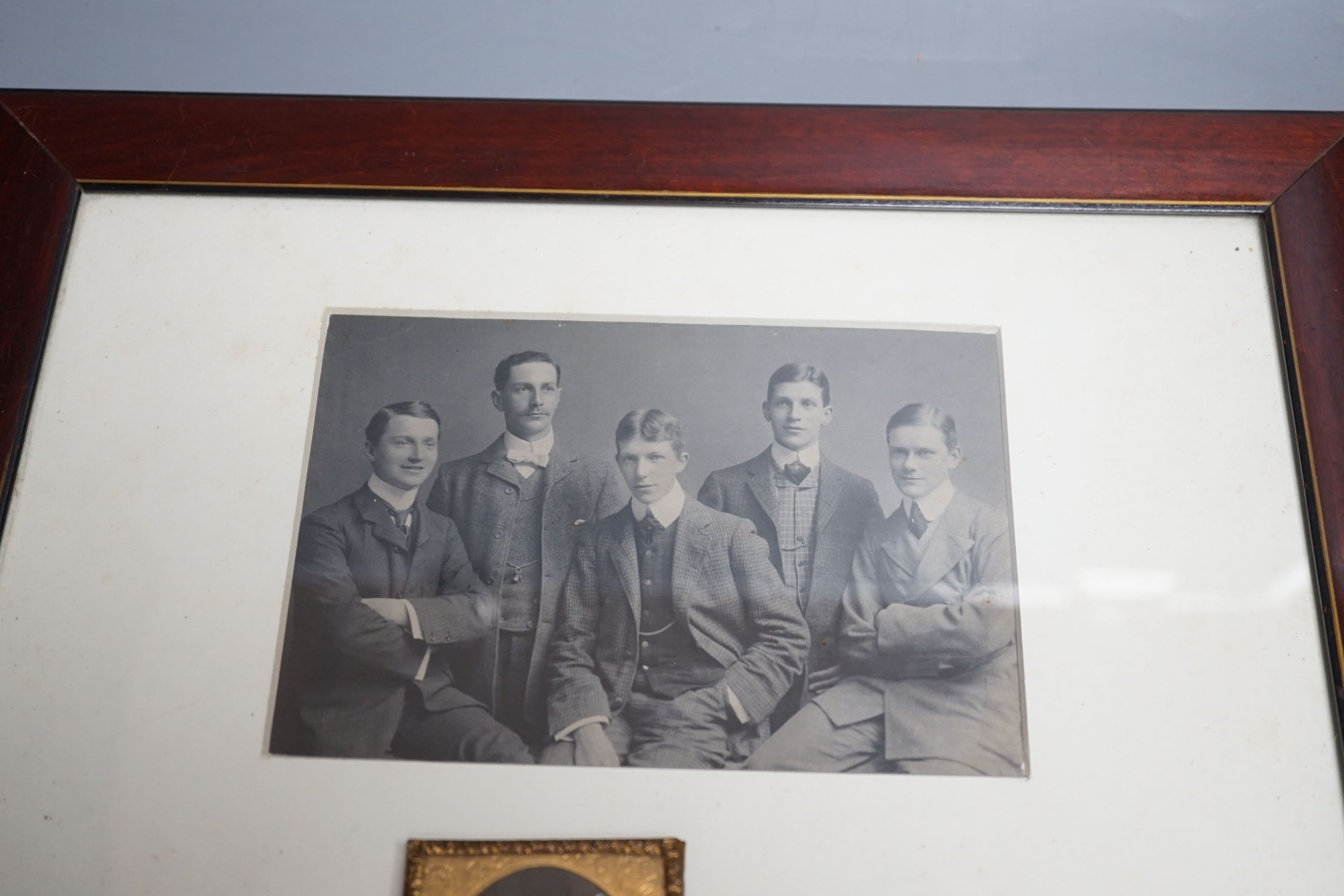A collection of daguerrotypes, domestic photos